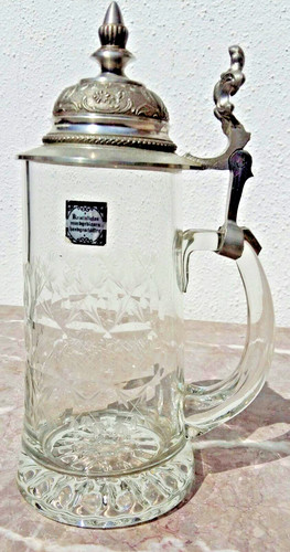 Alter bierkrug kristallglas - alter,