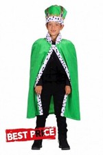 Kinderkönig Königsmantel grüner Umhang roter Umhang König Prinz