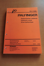 Ersatzteilliste Palfinger PK 17500 Hydraulik Ladekran 1994 crane parts list