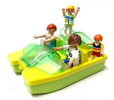 Playmobil Konvolut * 3656 * Tretboot / Boot / Schiff * mit Familie und Rutsche