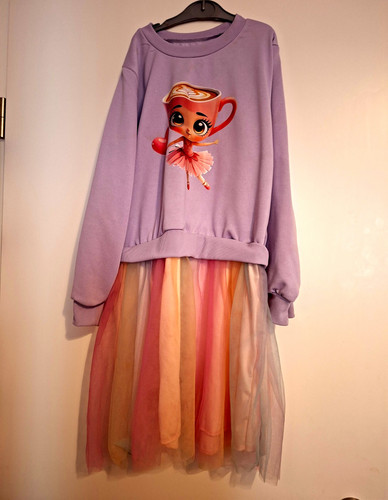 Mädchen tutu kleid lila - mädchen,