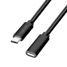1m USB-C Verlängerung Verlängerungskabel Type-C Kabel Laden Schnelllader Schwarz