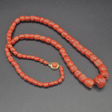 Korallen Kette 53g Mittelmeer