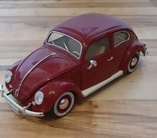 VW Käfer Beetle 1955 - 1.000.000th - Käfer Burago Rot 1:18
