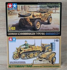 Tamiya 1/48 German Schwimmwagen + Kettenkrad.