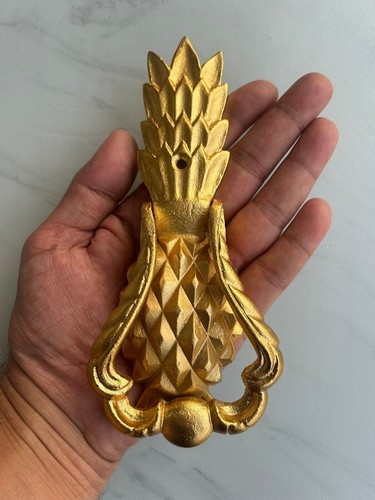 Gusseisen gold lackiert ananas - gusseisen,
