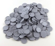 5 - 5.000 Einkaufswagenchips, Wertmarken, Pfandmarken, lichtgrau