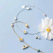 Armband Blumen Sterling Silber