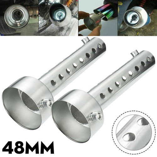 48mm motorrad auspuff - 2x,