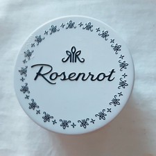 2 x Rosenrot Seifedose, rund