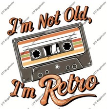 Bügelbild ca. 19x20 cm Retro