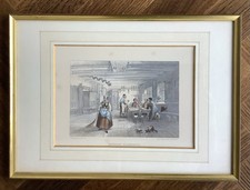 Lithographie Genredarstellung