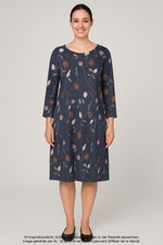 Maas Kleid Damen Dress Damenkleid Gr. EU 38 Baumwolle Marineblau #vxz5k62