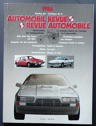 Katalog automobilrevue 1986 - katalog,
