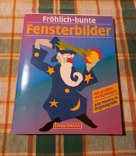 Fröhlich-bunte Fensterbilder Buch mit großem Vorlagebogen von Christina Mainhard