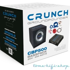 Crunch CBP-500 Watt Bass Set Auto Hifi Komplettanlage Subwoofer Verstärker PKW