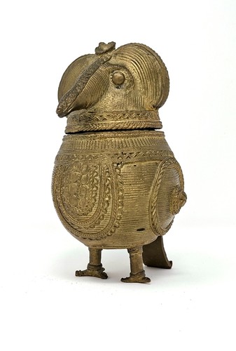 Antike dhokra schatulle eule - antike,