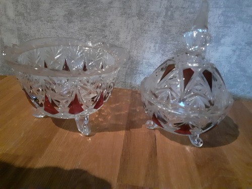 Kristallglas set konfektschale - kristallglas,
