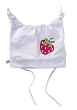 LIEGELIND Baby Mütze weiß Baumwolle GR.49  NEU