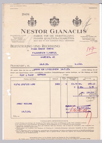 Rechnung nestor gianaclis - nestor,