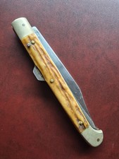 Weidmannsheil Jagdmesser Taschenmesser Mit Hirschhorn Griffschalen Groß Solingen