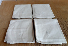 4 alte  Leinen  Handtücher