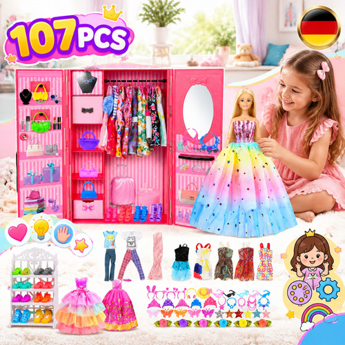 107 teile mit spiegel - 107,