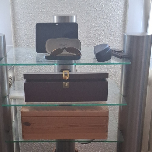 Metall glas regal freistehend - regal,