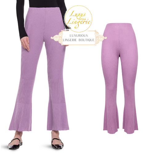 Merino rib trousers - trousers, wolford