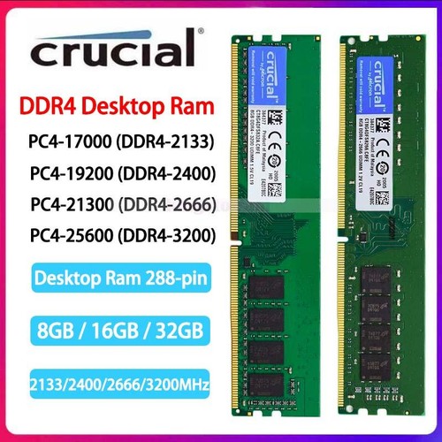 Crucial 8gb 16gb 32gb ddr4 - crucial,