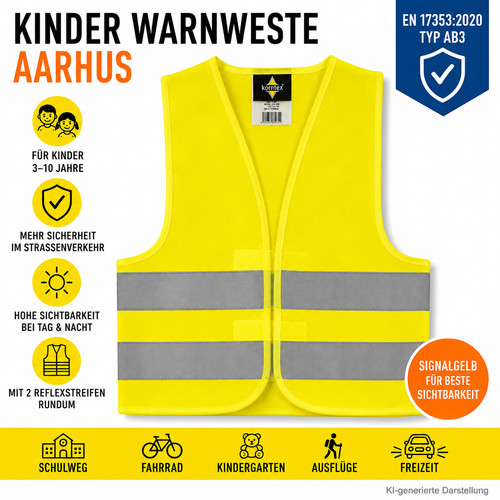 Kinder warnweste aarhus - warnweste,