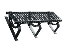 DACHTRITT Steigtritt 150 cm Komplett Laufrost für Plattdach flache Abdeckung