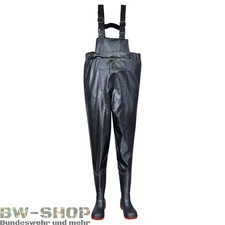ORIGINAL BUNDESWEHR WATHOSE SCHWARZ BW HOSE STIEFEL ANGELHOSE JAGD GUMMISTIEFEL