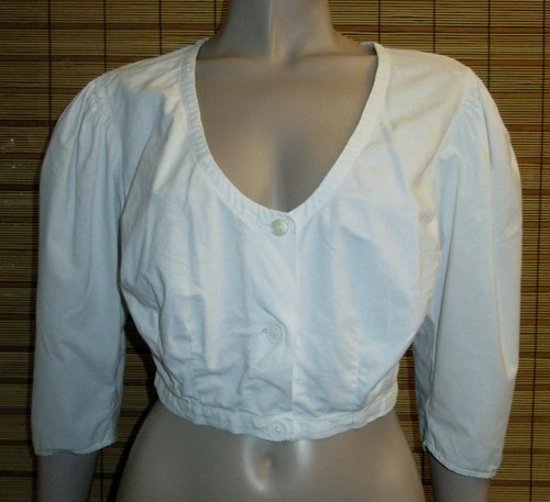 Weisse bluse cotton leinen - -,