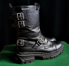 Docker's Boots mit Schnallen Nieten, Dockers Herbst Stiefel Punk Gothic Biker