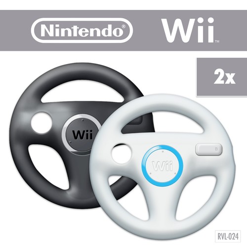 Zwei wii wheel schwarz - wii,