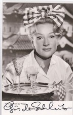 Gisela Schlüter, mit Autogramm, Verlag Graphima, Karte laminiert / eingeschweißt