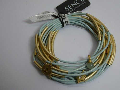 Armband leder sky - sky, blue