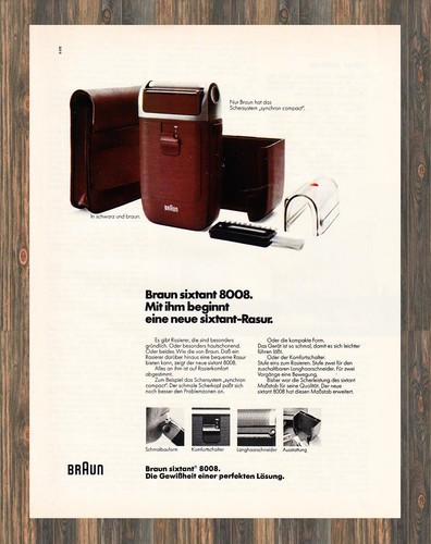 Braun sixtant 8008 - -, reklame