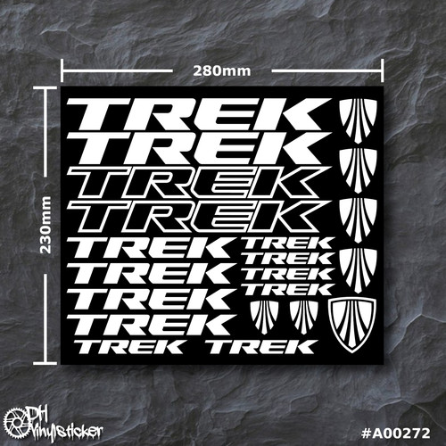 Trek stickersatz weiß - trek,