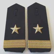 Schulterklappen Hemd Marine  Leutnant  Bw Dienstgrad Rang Abzeichen  #55