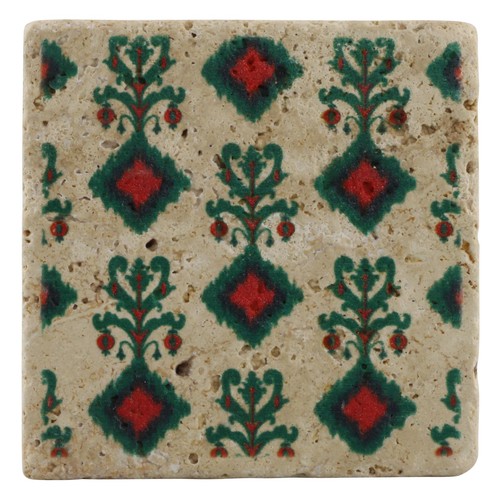 Untersetzer travertin 10x10cm - untersetzer,