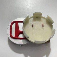 4X Für HONDA  58mm Nabendeckel Radkappen hubcaps Civic Fit Jazz HR-V silbrig rot