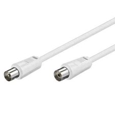 1m TV Antennenkabel HDTV FullHD 135db 75Ohm Koaxialkabel 4K UHD Stecker Buchse