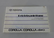 Betriebsanleitung Toyota Corolla / Corolla 4WD Stand 1990