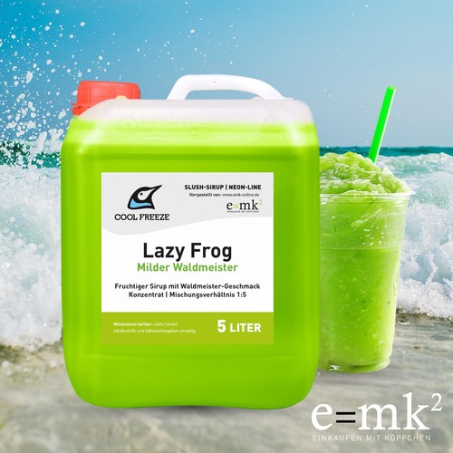 Slush eis sirup lazy frog - eis,