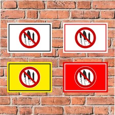 Schild Feuerwerk abschießen