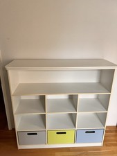 Schrank Weis 140cm Breit 135cm Hoch 45cm Tief Mit Drei Schubladen