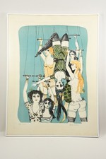 N92U12- Bele Bachem (1916-2005) Farblithografie 68/100 Artistinnen signiert 