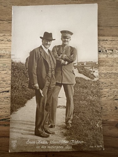 Postkarte foto sven hedin - postkarte,